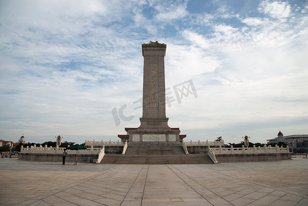 爱国主义摄影照片_北京人民英雄纪念碑