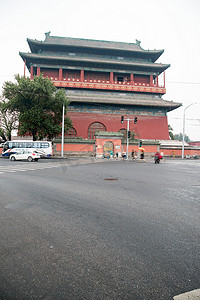 门门楼摄影照片_北京钟鼓楼城楼