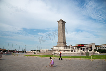 人民纪念碑摄影照片_北京人民英雄纪念碑