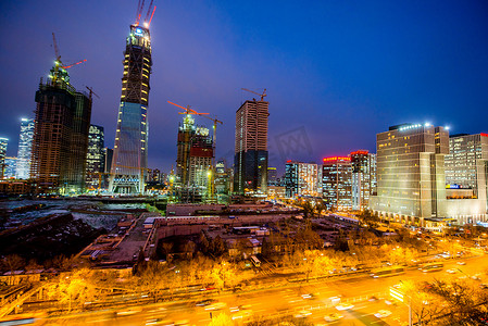 北京城市夜景