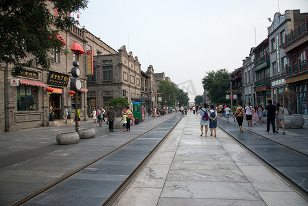 大栅栏摄影照片_北京前门大街
