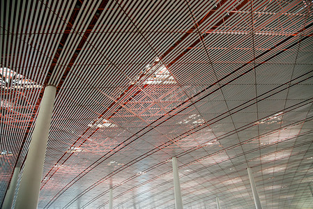 棚顶摄影照片_北京首都机场