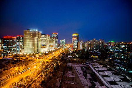 北京城市夜景