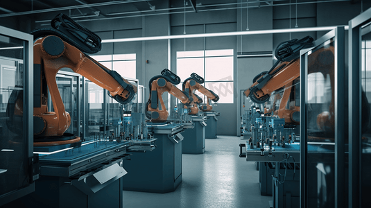 智能工业机器人机械自动化生产3
