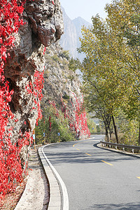 岩石北京摄影照片_北京郊区的公路