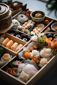 新年料理日本新年食物(osechi)
