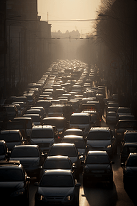 莫斯科交通堵塞。
