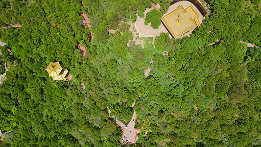 山西旅游摄影照片_航拍山西太原太山