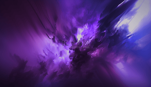 紫色渐变动态喷溅抽象纹理