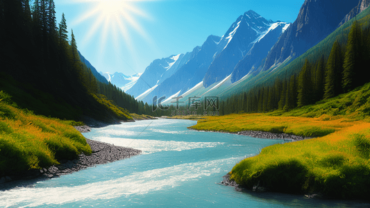 壮美背景图片_壮美景色山川河流