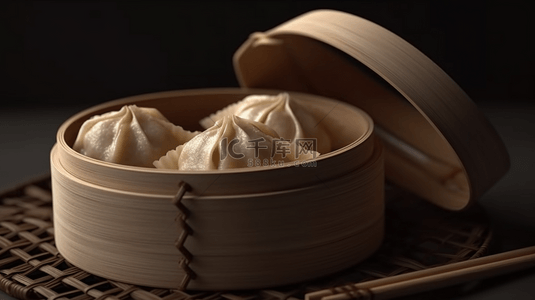 中式传统美食背景