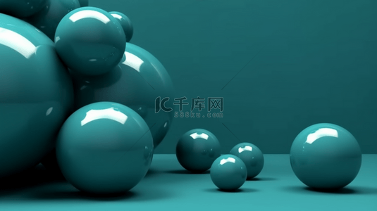 炫彩球体质感抽象球体