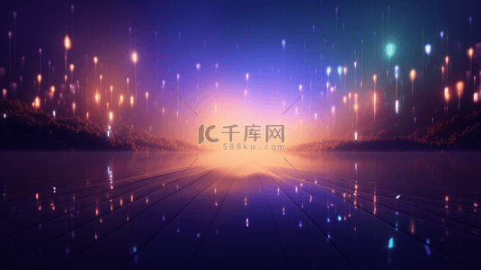 千库千库原创梦幻背景图片_梦幻唯美简约光点背景