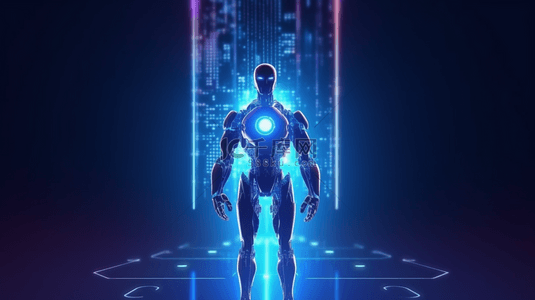 机器人智能机器人背景图片_未来科技科幻机械人工智能机器人