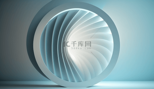 蓝色圆球背景图片_3D蓝色圆形电商展台