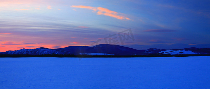 内蒙古雪景摄影照片_内蒙古呼伦贝尔草原雪景