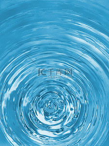 水插画背景图片_蓝色水波纹涟漪背景
