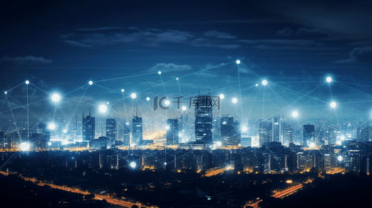 元宇宙城市背景图片_未来科技科幻虚拟现实元宇宙城市