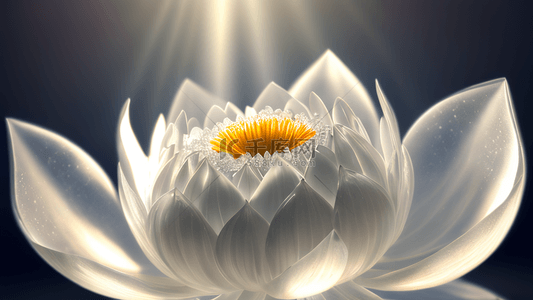 阳光下晶莹剔透的银莲花