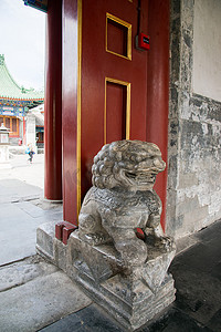 石狮子摄影照片_北京恭王府