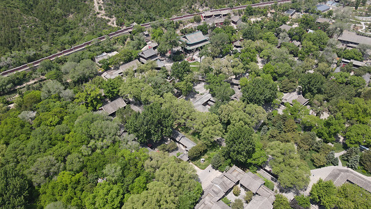 山西旅游摄影照片_航拍山西太原晋祠