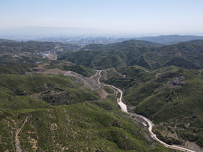 航拍山西太原天龙山