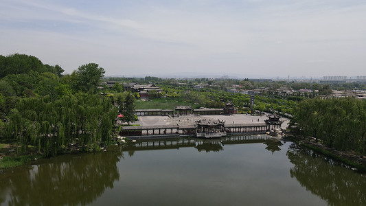 太原尖草坪区小姐卖8.8.2.9.821.3微摄影照片_航拍山西太原晋祠