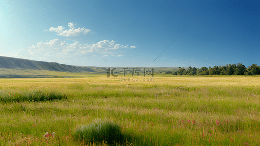 高清风景壁纸背景图片_夏天壁纸辽阔的草原风光