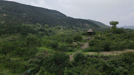 河西摄影照片_航拍山西太原天龙山