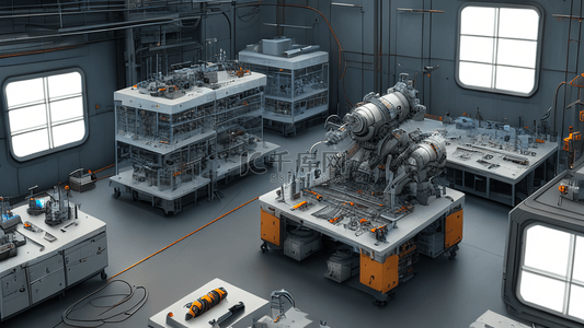 高科技工业实验室科技机械风格