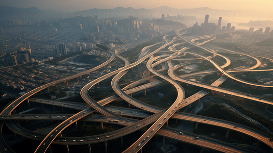 环线线稿摄影照片_珠三角环线高速公路 中国广东省珠海市城市
