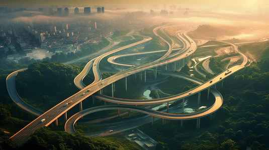 中国风麒麟图腾摄影照片_珠三角环线高速公路 中国广东省珠海市城市