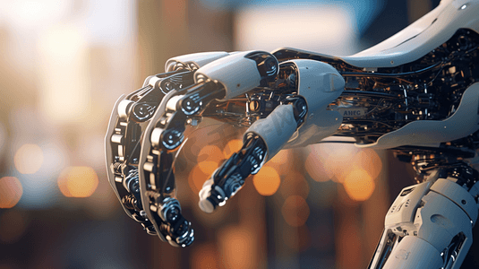 ai人工智能机器人手臂摆放文字操控移物创意三维场景