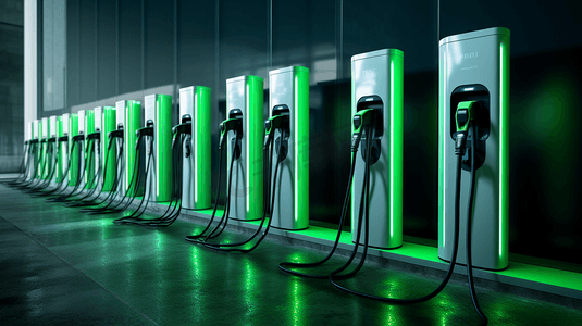 新能源产业充电桩充电汽车