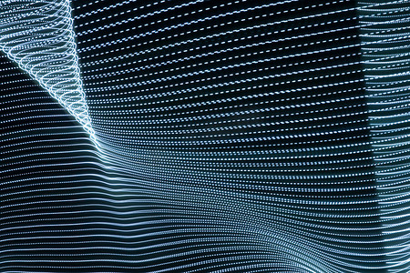 蓝色几何线条科技摄影照片_电脑绘图