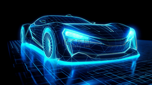 未来科技汽车背景图片_科技汽车线条未来
