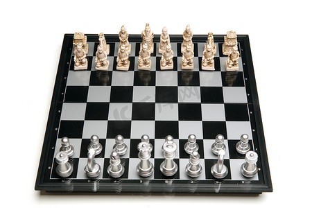 静物兵马俑国际象棋