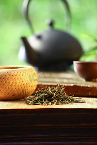 中国古典茶叶摄影照片_茶具茶叶