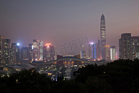 广东省深圳莲花山夜景