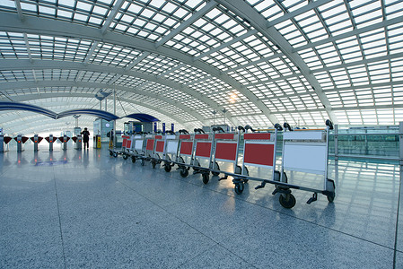 机场建筑摄影照片_首都机场T3航站楼