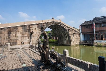 无锡地标摄影照片_江苏省无锡清名桥古运河景区
