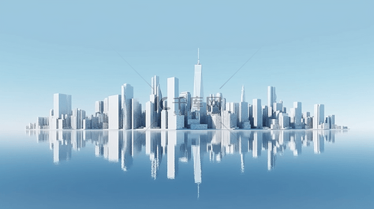 未来城市背景图片_未来建筑科技城市3D