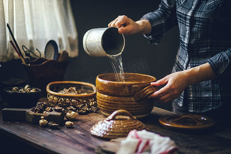 厨师做饭