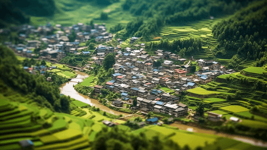 自然风景乡村田园农村生活