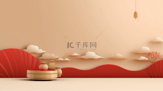 中国风古典淡雅背景图片_彩色古典唯美中国风简约装饰背景