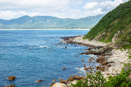 深圳西涌海岸线自然风景