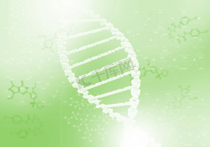 医疗生活摄影照片_彩色背景下的 DNA 螺旋