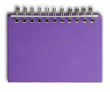紫色封面记事本