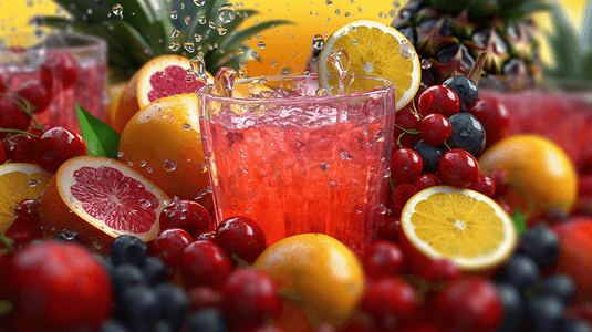 蓝莓果汁摄影照片_新鲜的水果汁