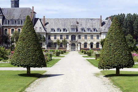 法国 Valloires 修道院的花园